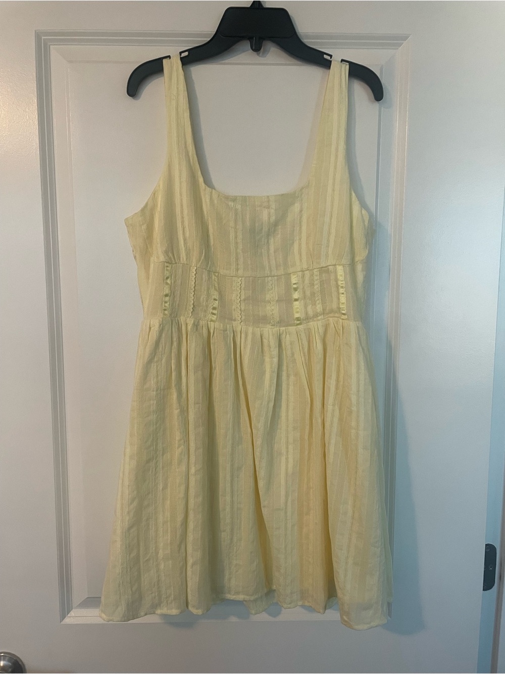 Princess Polly Pale Yellow Mini Sundress
